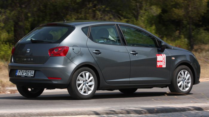 Το SEAT Ibiza ισορροπεί όμορφα μεταξύ άνεσης και σπορτίφ στοιχείων.	